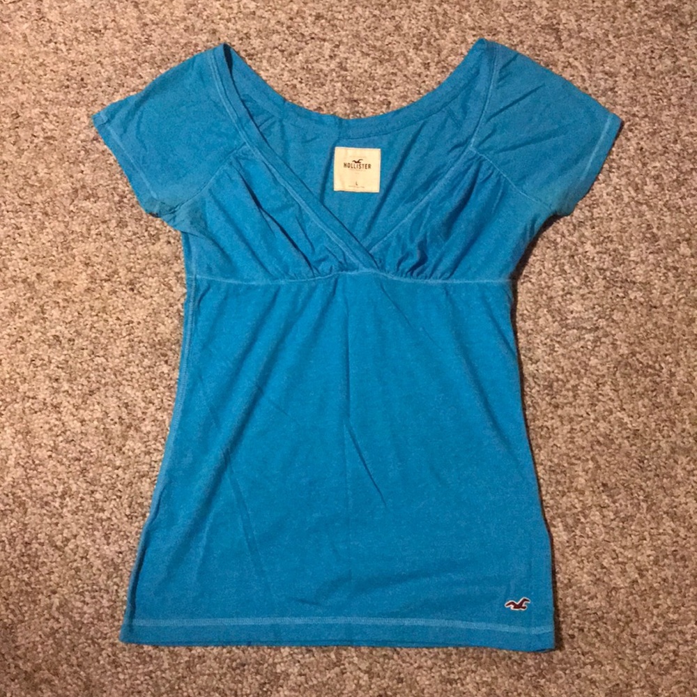 Blue Hollister V Neck